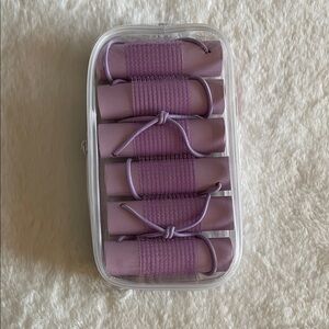 Purple Hair Rollers 6 piece Set  NIP
